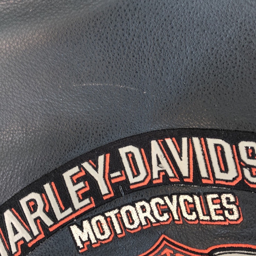 HARLEY DAVIDSON black leather jacket 💯% Authentic - Picture 16 of 17